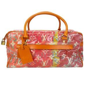 LOUIS VUITTON Orange Monogram Boston Bag